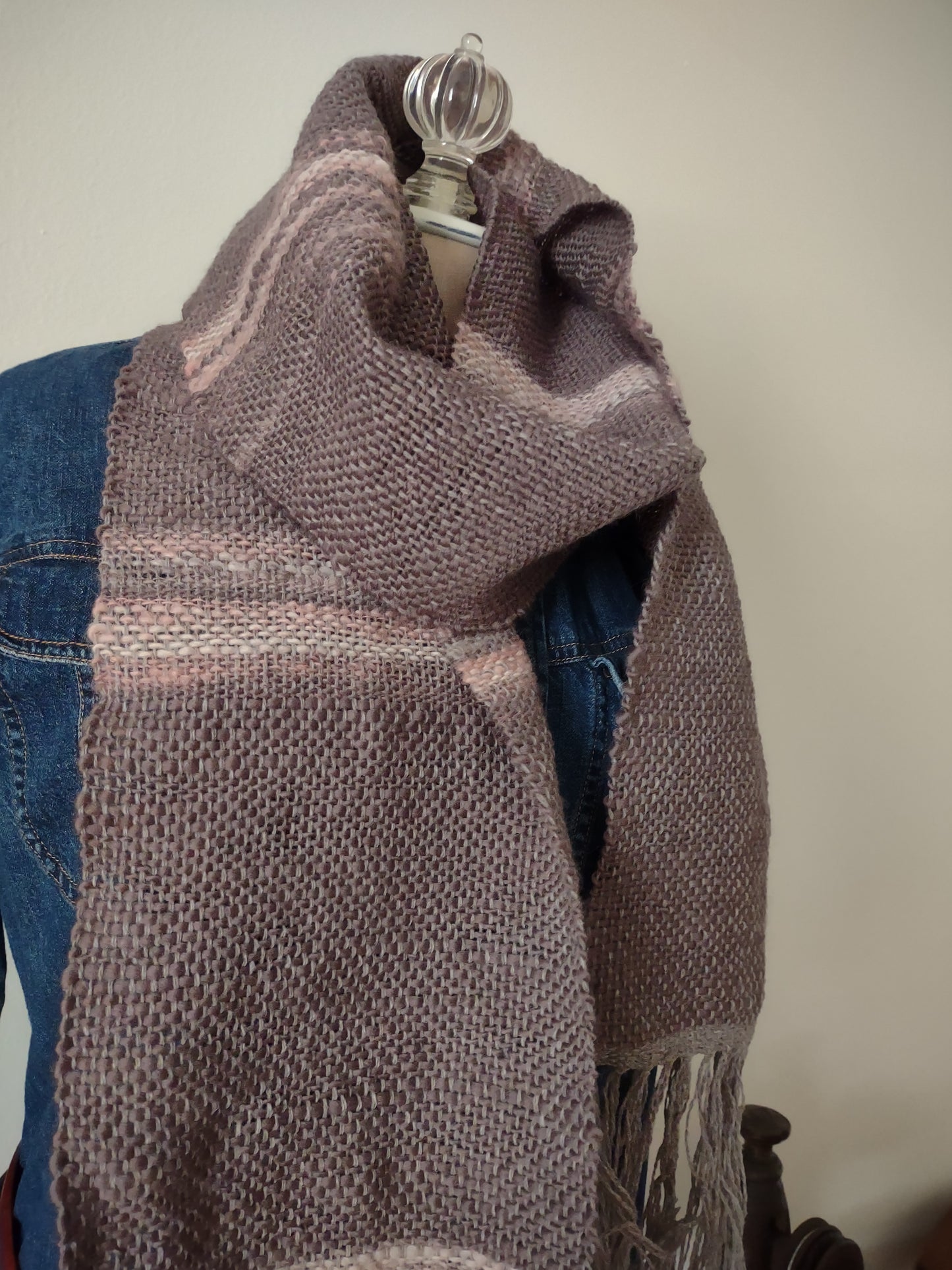 "Morning Light" - Merino and Mohair Scarf