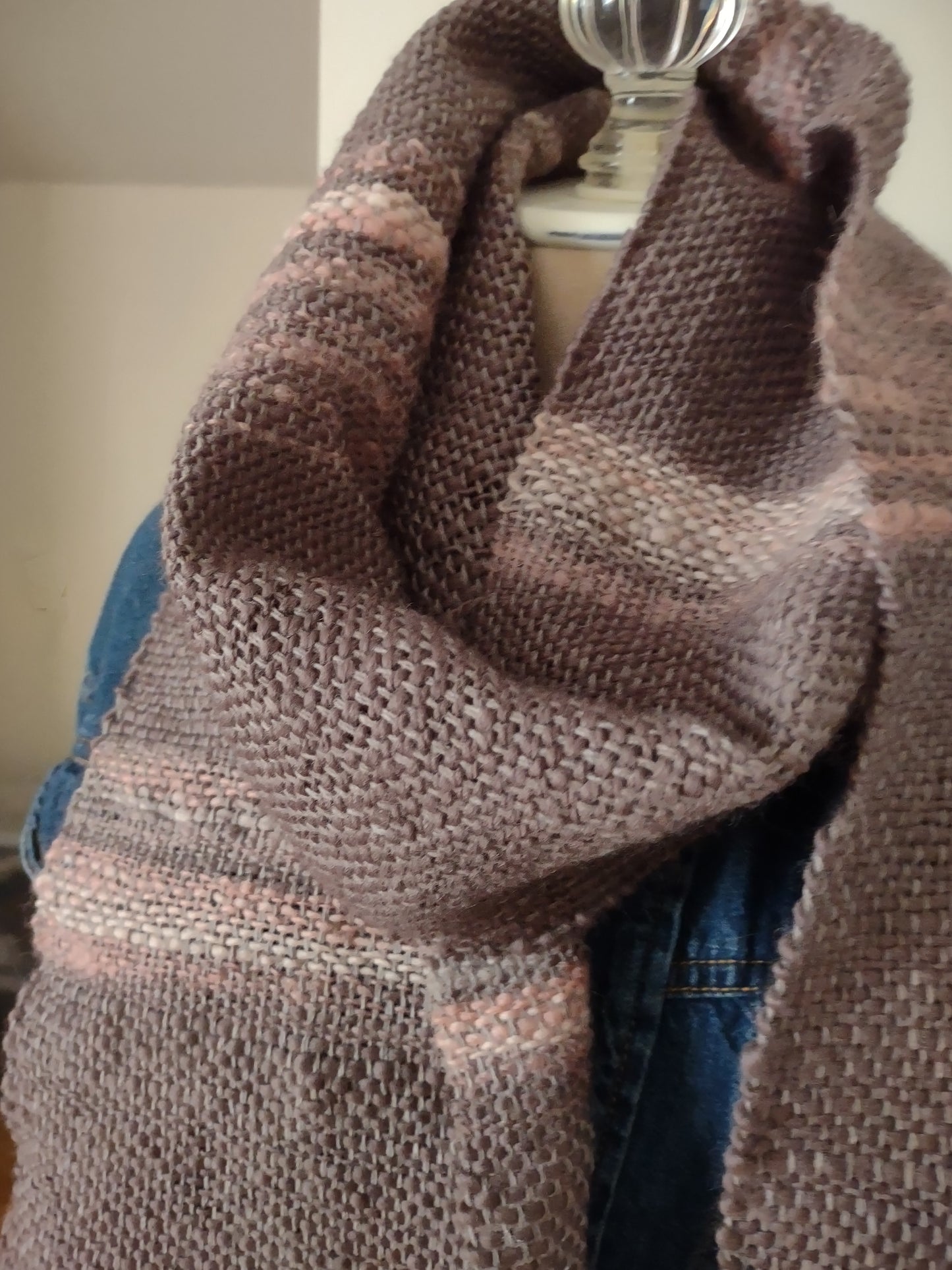 "Morning Light" - Merino and Mohair Scarf