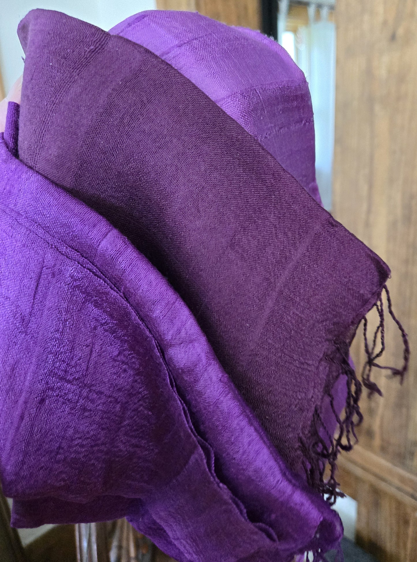 Thai Silk Scarf - Sunset Purples