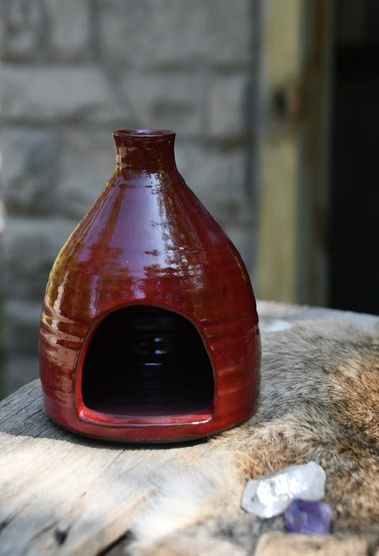 Ritual Hearth for working with Sacred Fire - intention setting, prayers, manifesting, release work. Handmade pottery for burning rituals