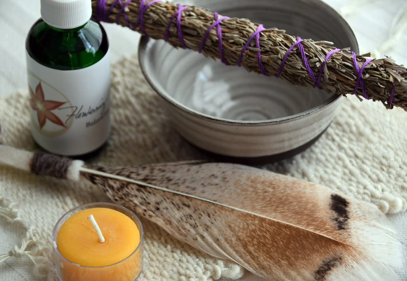 Sacred smudge kit with all the tools you need to bless and purify yourself and your home